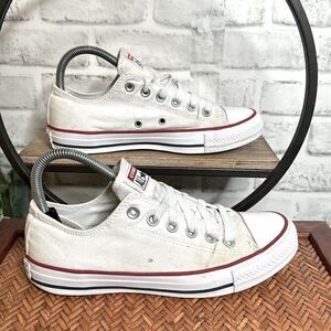 Converse Chuck Taylor All Star Low Top White Sneakers Shoes 5 7